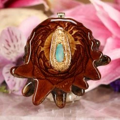 TEP Orgonite With Australian Blue Opal Pendants