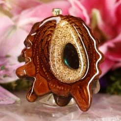 TEP Pendants Orgonite With Ammolite And Back Om