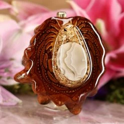 TEP Orgonite With Crazy Lace Agate Pendants
