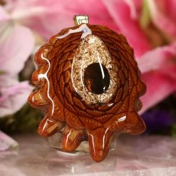 TEP Orgonite With Ammolite And Back Om Pendants