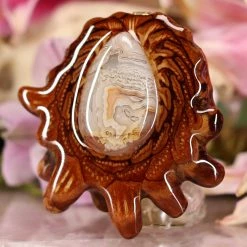 TEP Crazy Lace Agate Pendants