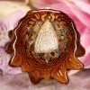 TEP Pendants Crazy Lace Agate With Gold 64 Star Tetrahedron 2 TEP Pendants Crazy Lace Agate With Gold 64 Star Tetrahedron