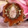 TEP Crazy Lace Agate With Gold Sri Yantra