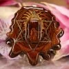 TEP Mexican Fire Agate With Gold Merkaba