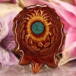 TEP Pendants Crushed Malachite (Glows)