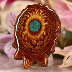 TEP Pendants Crushed Malachite (Glows)