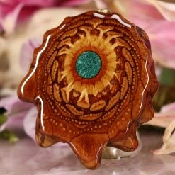 TEP Pendants Crushed Malachite (Glows) 6 TEP Pendants Crushed Malachite (Glows)