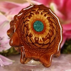 TEP Pendants Crushed Malachite (Glows) 7 TEP Pendants Crushed Malachite (Glows)