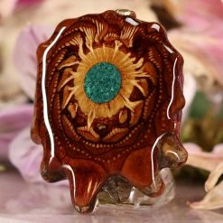 TEP Pendants Crushed Malachite (Glows)