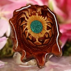 TEP Pendants Crushed Malachite (Glows)