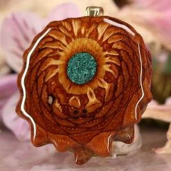 TEP Pendants Crushed Malachite (Glows)