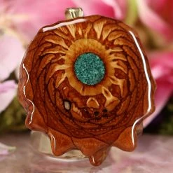 TEP Pendants Crushed Malachite (Glows) 7 TEP Pendants Crushed Malachite (Glows)