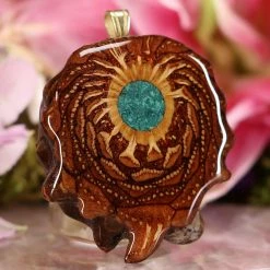 TEP Crushed Malachite (Glows) Pendants