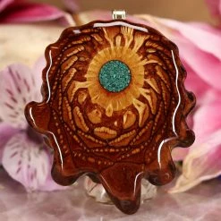 TEP Crushed Malachite (Glows) Pendants