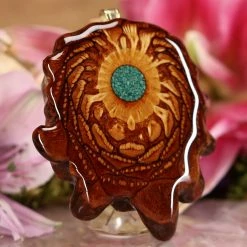 TEP Crushed Malachite (Glows) Pendants 7 TEP Crushed Malachite (Glows) Pendants