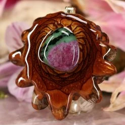 TEP Ruby In Zoisite Pendants