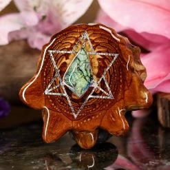 TEP Sterling Opal With Silver Merkaba