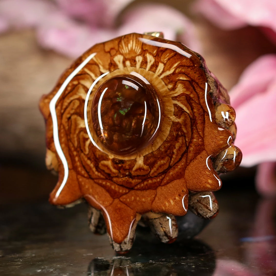 TEP Mexican Fire Agate Pendants 4 TEP Mexican Fire Agate Pendants