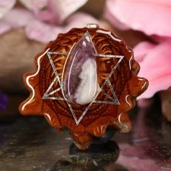 TEP Amethyst With Silver Merkaba
