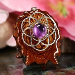 TEP Amethyst With Silver Seed Of Life