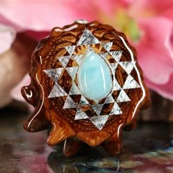 TEP Amazonite With Silver Sri Yantra 7 TEP Amazonite With Silver Sri Yantra