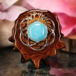 TEP Amazonite With Silver Seed Of Life
