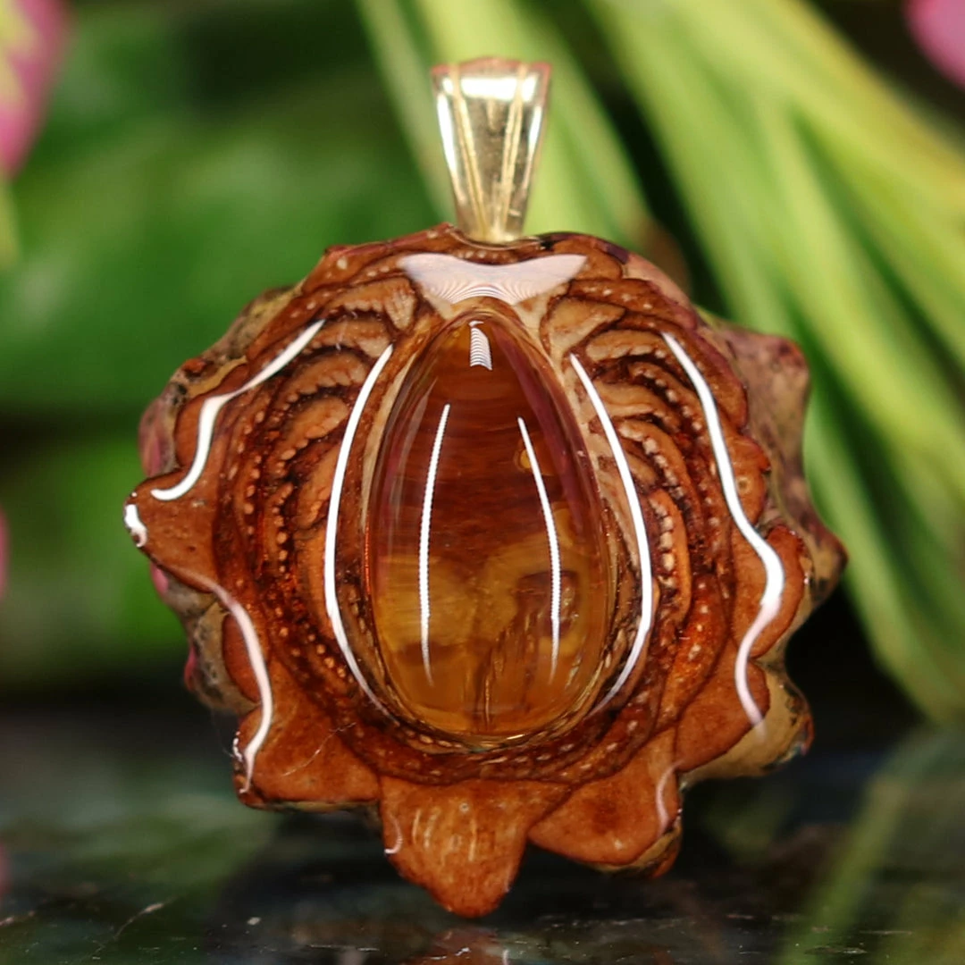 TEP Pendants Yellow Amber 3 TEP Pendants Yellow Amber