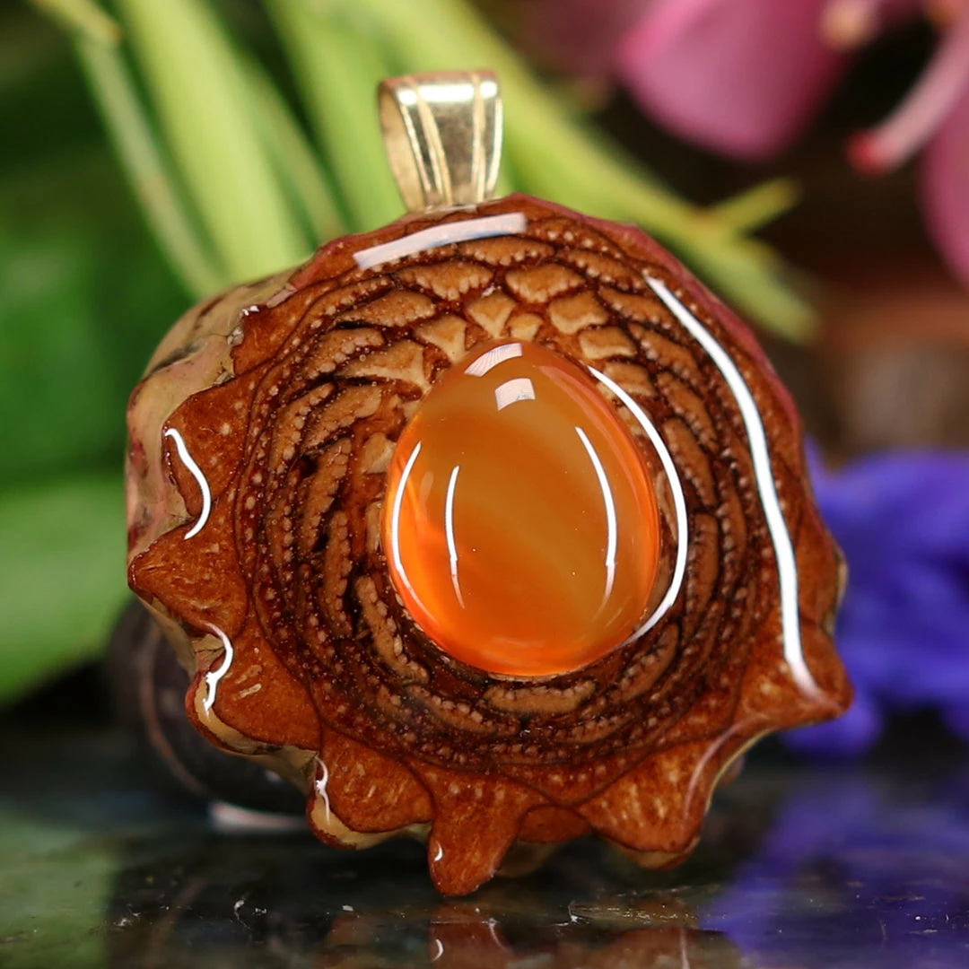 TEP Pendants Carnelian 5 TEP Pendants Carnelian