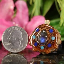 TEP Labradorite With Multi-Glow Pendants