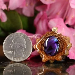 TEP Purple Paua Shell Pendants