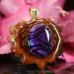 TEP Pendants Purple Paua Shell 7 TEP Pendants Purple Paua Shell