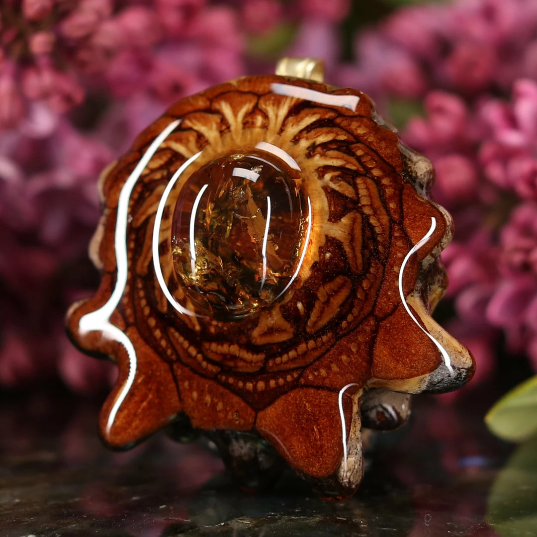 TEP Yellow Amber Pendants 4 TEP Yellow Amber Pendants