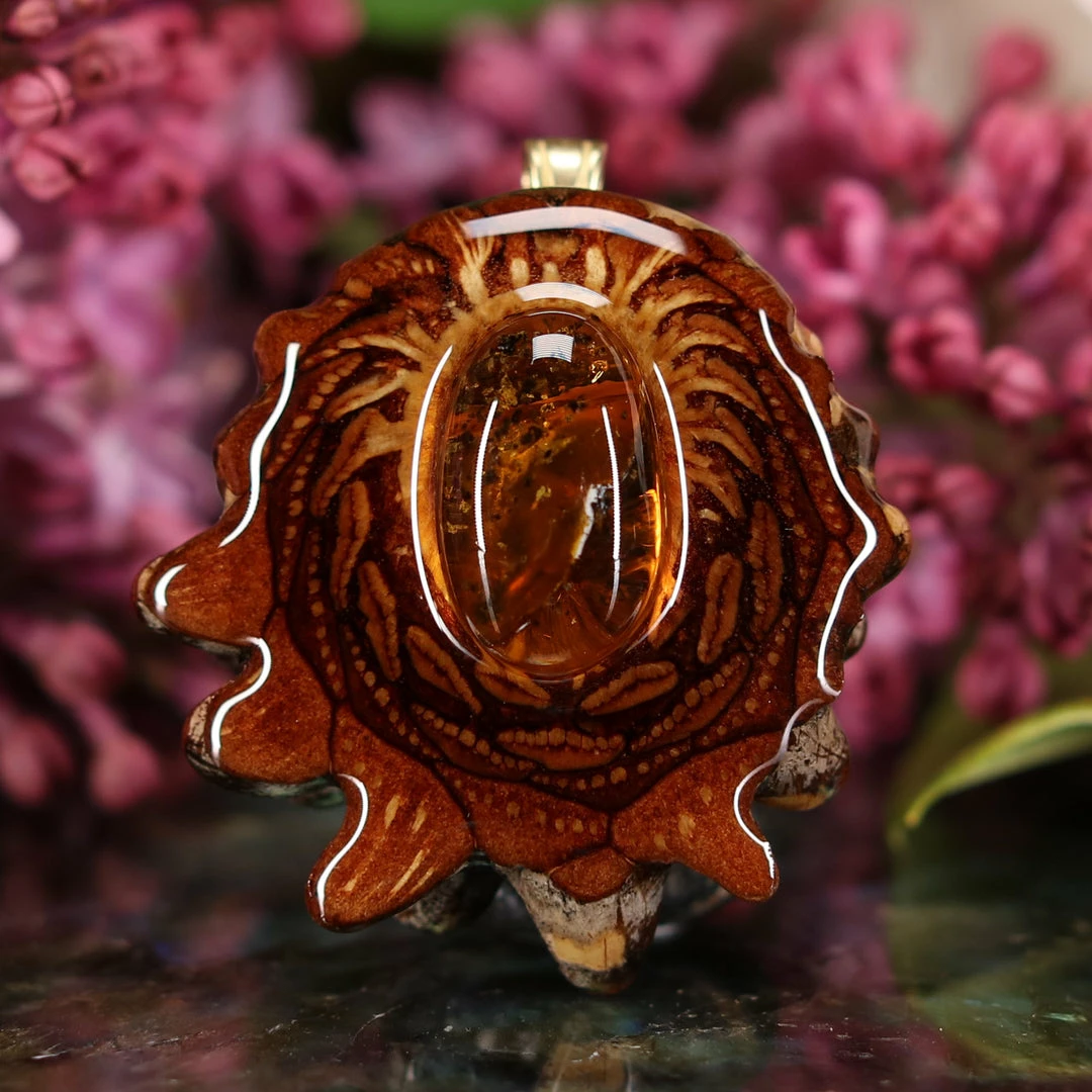 TEP Yellow Amber Pendants 3 TEP Yellow Amber Pendants