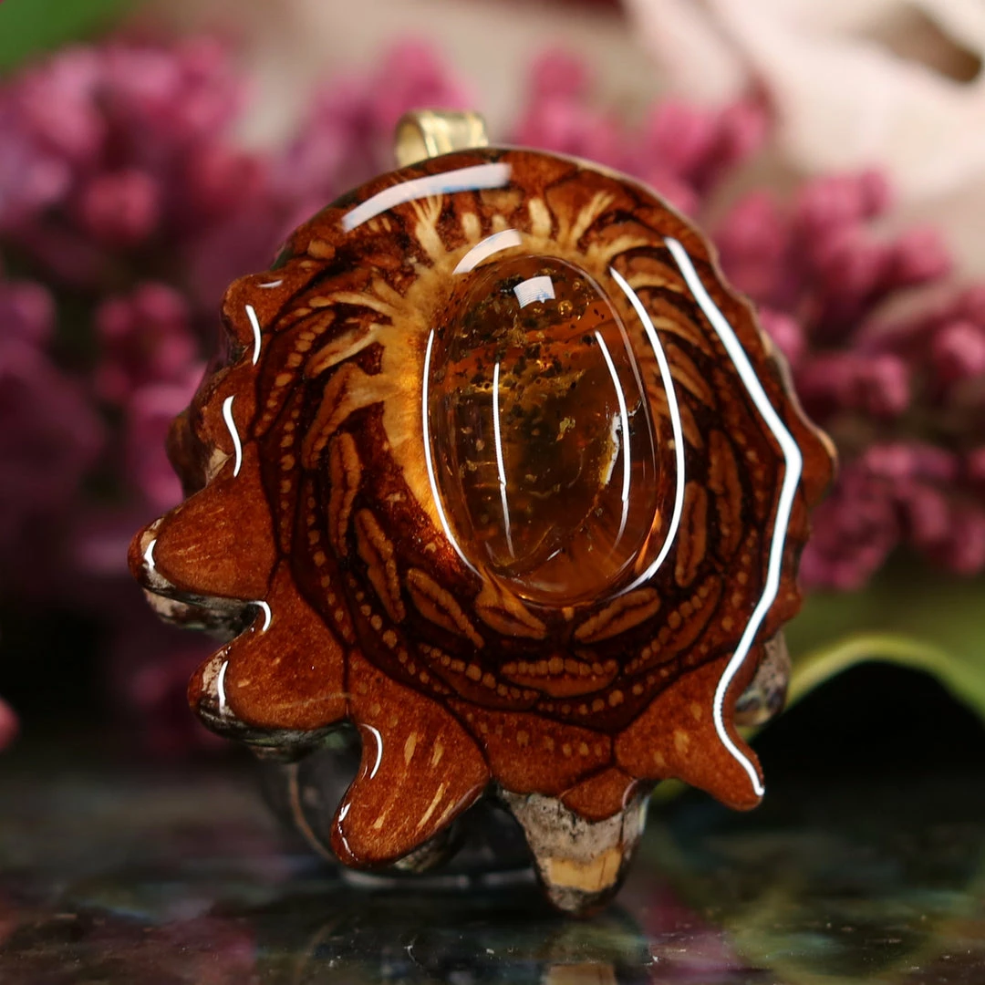 TEP Yellow Amber Pendants 5 TEP Yellow Amber Pendants