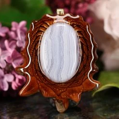 TEP Blue Lace Agate Pendants