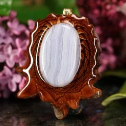 TEP Blue Lace Agate Pendants