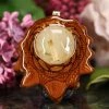TEP Glowing Rutilated Quartz With Back Om 2 TEP Glowing Rutilated Quartz With Back Om