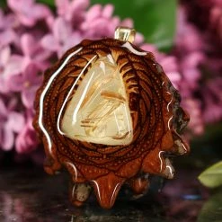 TEP Pendants Glowing Rutilated Quartz