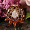 TEP Moonstone With Gold Seed Of Life Multi-Stone