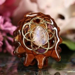 TEP Moonstone With Gold Seed Of Life Multi-Stone 7 TEP Moonstone With Gold Seed Of Life Multi-Stone