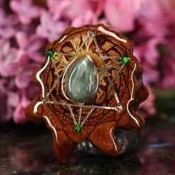 TEP Seraphinite With Gold Merkaba Multi-Stone
