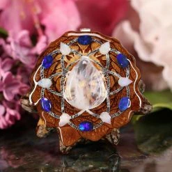 TEP Moonstone With Silver Seed Of Life Multi-Stone