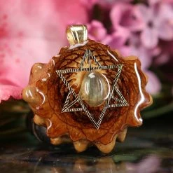 TEP Labradorite With Silver Merkaba Pendants