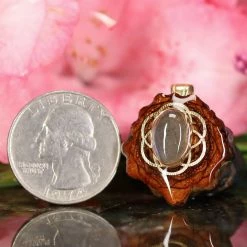 TEP Pendants Labradorite With Gold Seed Of Life 6 TEP Pendants Labradorite With Gold Seed Of Life