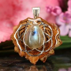 TEP Labradorite With Silver Seed Of Life