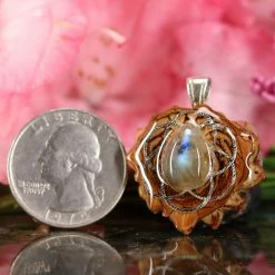 TEP Labradorite With Silver Seed Of Life