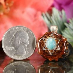 TEP Amazonite With Silver Merkaba