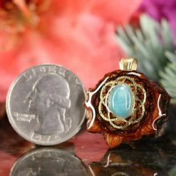 TEP Amazonite With Gold Seed Of Life