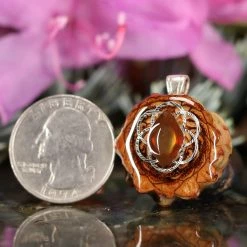 TEP Ammolite With Silver Seed Of Life