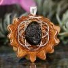 TEP Moldavite With Silver Seed Of Life
